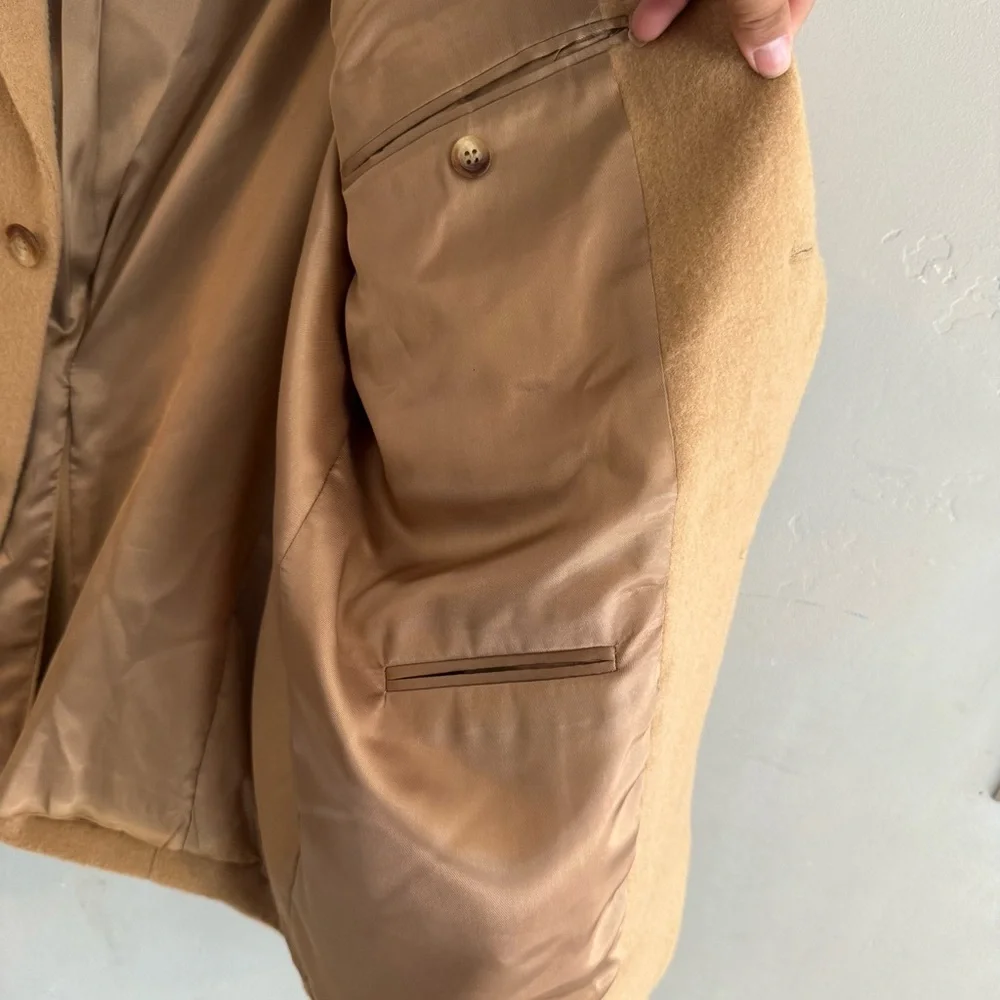 Botany 500  100% Camel Hair Tan Blazer Jacket